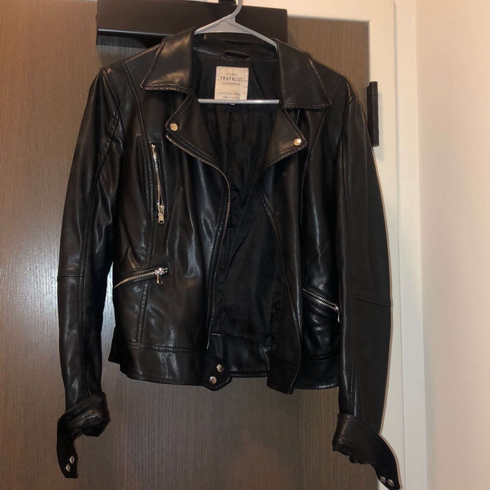 Zara leather / faux leather jack